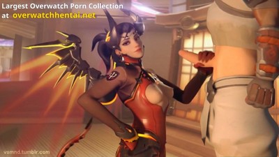 Пошлая компиляция с персонажем Mercy из игры Overwatch.